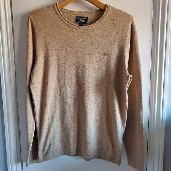 Abercrombie & Fitch Other - Abercrombie & Fitch Men's Roll Neck Tee Shirt Size M Preppy Embroidered Logo